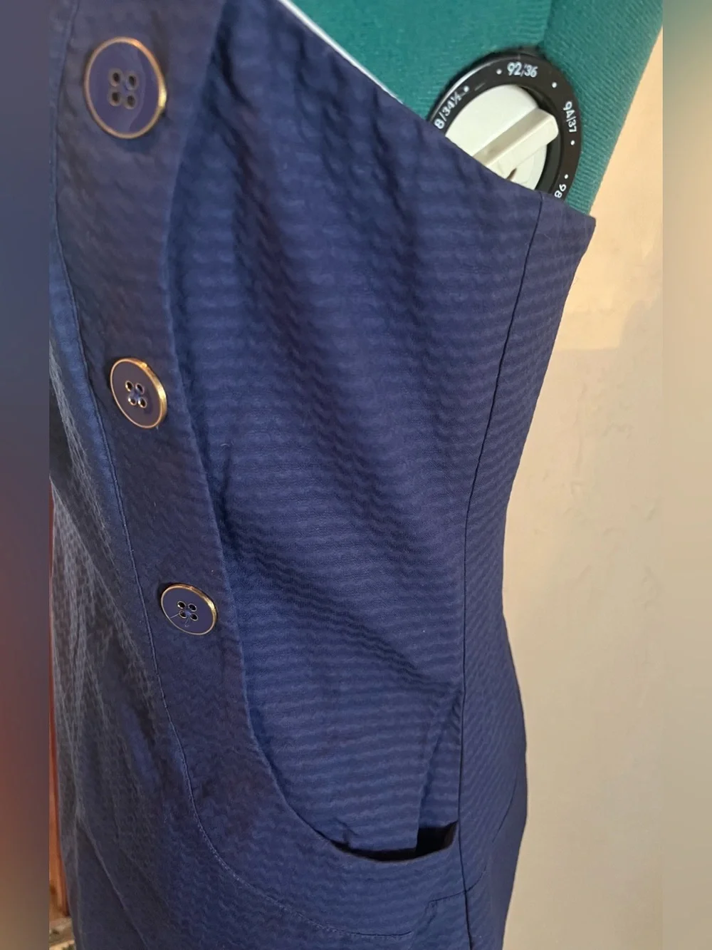 Lilly Pulitzer Nautical Navy Vanna Dress with Buttons, size 8, NWT - Picture 5 of 13